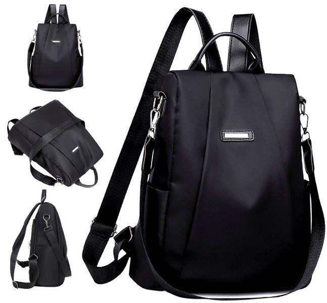 Plecak Damski Czarny Wodoodporny 2W1 Pojemny Torba zdjęcie 4