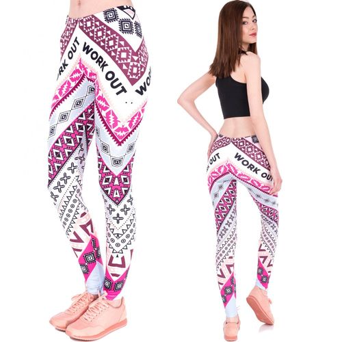 LEGGINSY PINK AZTEC WORK OUT na Arena.pl