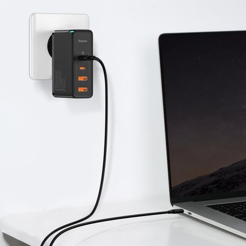 Szybka ładowarka sieciowa GaN2 Pro USB USB-C QC PD 100W czarny na Arena.pl