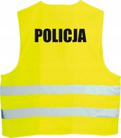 KAMIZELKA ODBLASKOWA z nadrukiem POLICJA