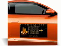 Magnes na samochód auto reklama magnetyczna 60x30 cm MIÓD Z PASIEKI