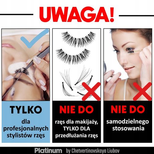 Klej do Przedłużania Rzęs Czarny Sunrise 10ml PLATINUM na Upały na Arena.pl