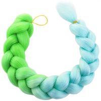 syntetyczne włosy 120 cm gęste ombre wls46