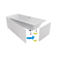 Flex obudowa do zabudowy wanny płytkami , 200 cm