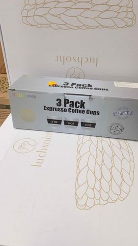 Youngever 3 Pack filiżanki do espresso, izolowane na Arena.pl