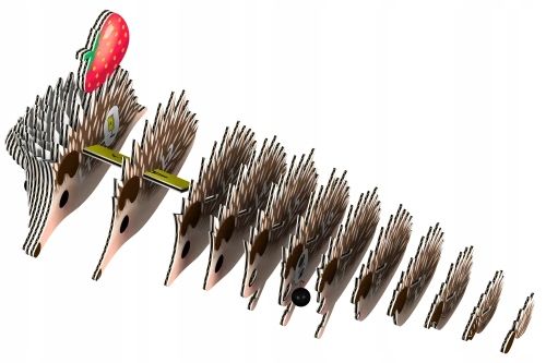 Jeżyk - Eko Układanka 3D - Eugy na Arena.pl