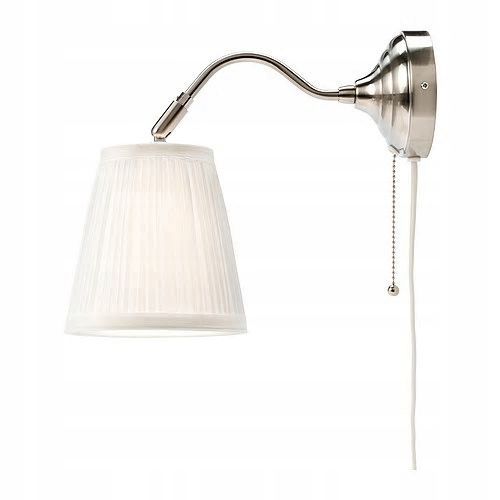 IKEA ARSTID lampa ścienna niklowano biały na Arena.pl