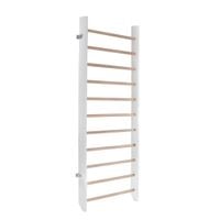 drabinka gimnastyczna klasyczna biała - drewno 220x80 cm