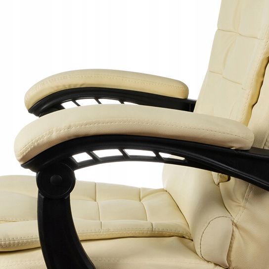 Fotel Obrotowy Krzesło Biurowe Z Podnóżkiem Mocne zdjęcie 6