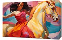 Obraz 60x40cm Taniec na Wietrznym Koniu