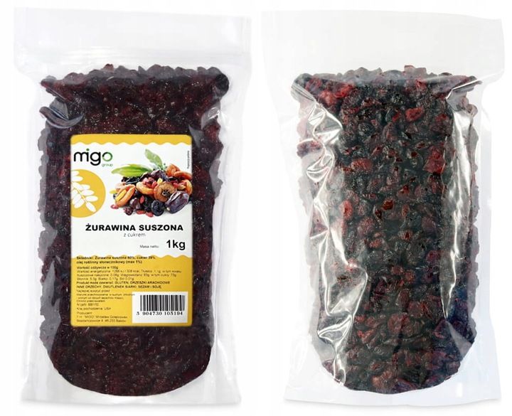 ŻURAWINA SUSZONA BEZ KONSERWANTÓW 1Kg zdjęcie 6