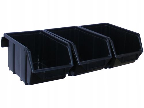 Pojemnik magazynowy - Ecobox średni | Czarny na Arena.pl