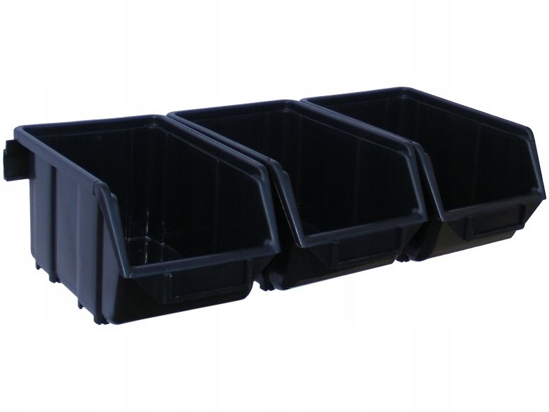 Pojemnik magazynowy - Ecobox średni | Czarny zdjęcie 6