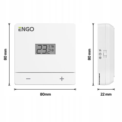 Regulator temperatury przewodowy ENGO CONTROLS 230V biały na Arena.pl