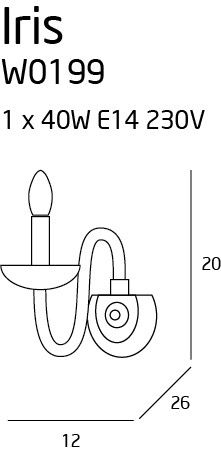 Kinkiet IRIS chrom W0199 - MaxLight na Arena.pl