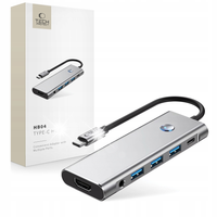 HUB ADAPTER ROZGAŁĘZIACZ ROZDZIELACZ USB-A 3.0 - USB-C TYPE-C DO KOMPUTERA