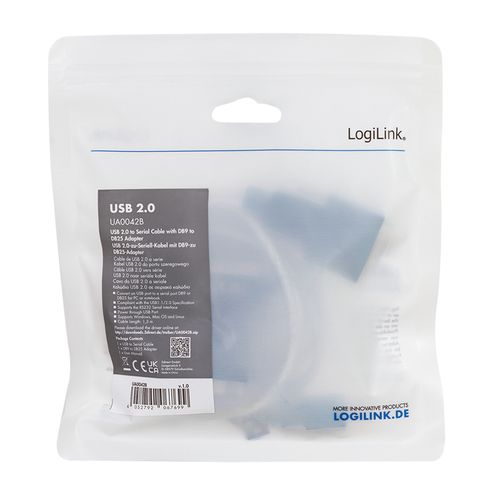 Kabel adapter LogiLink UA0042B USB 2.0 RS232 Win11 na Arena.pl