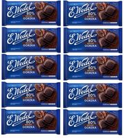 Czekolada gorzka 80% MOCNO GORZKA E.Wedel 80 g x 10 sztuk