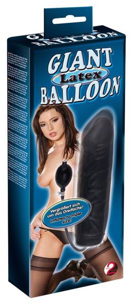 Black Giant Latex Balloon zdjęcie 1