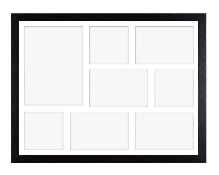 Ramka na 8 zdjęć Hekla 40x50x8 MDF galeria zdjęć czarny 1szt. zdjęcie 2
