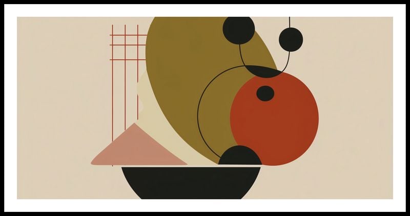 Plakat 91,3x44,5cm Geometryczny Balans zdjęcie 3