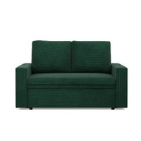Sofa dwuosobowa, BLOM, sztruks, 148x87x90 cm, butelkowa zieleń | TYLETEGOTU