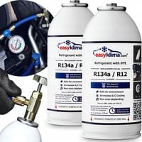 2x Gaz Do Napełniania Klimatyzacji W Aucie R134A Czynnik Chłodniczy Zestaw