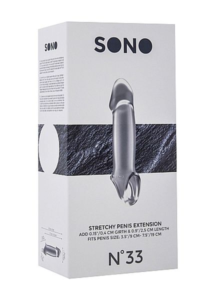 No.33 - Stretchy Penis Extension - Translucent zdjęcie 3