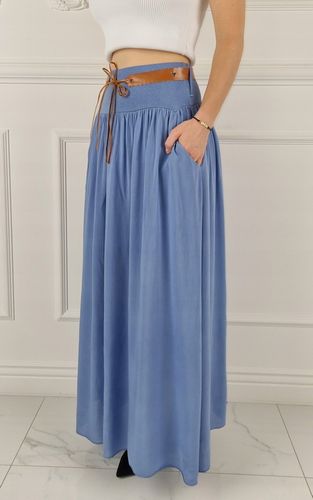 ZWIEWNA DŁUGA SPÓDNICA MAXI DO KOSTEK BOHO DAMSKA na Arena.pl