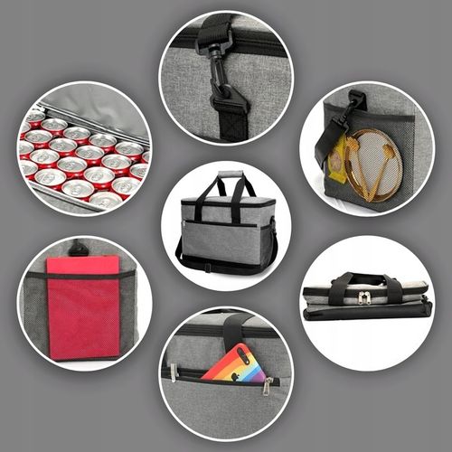 TORBA TERMICZNA TERMOIZOLACYJNA NA PLAŻĘ PODRÓŻNA LODÓWKA TURYSTYCZNA 20L na Arena.pl