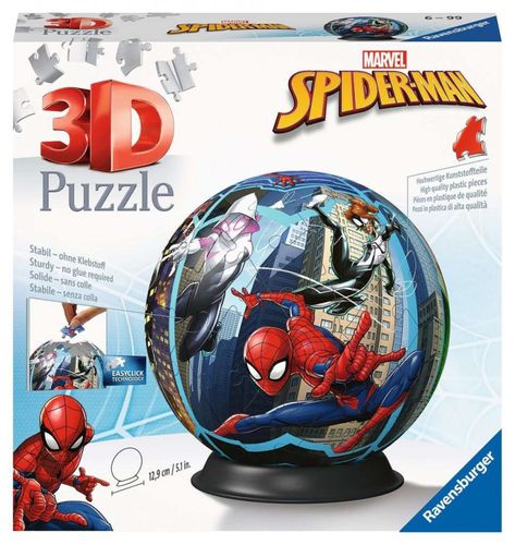 Puzzle 72 Elementy 3D Kula Spiderman na Arena.pl