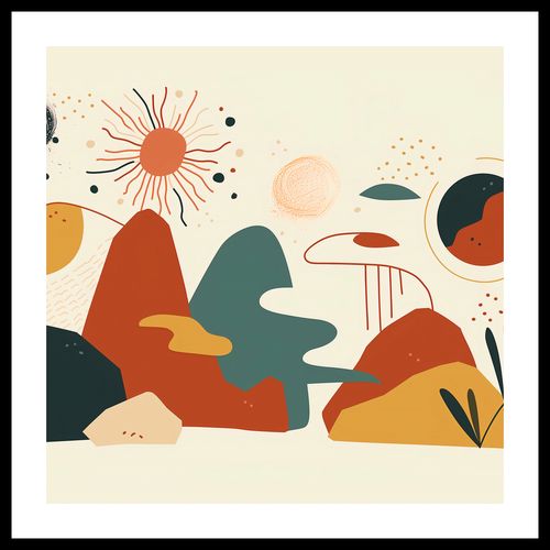 Plakat 60x60cm Kosmos Barw na Arena.pl