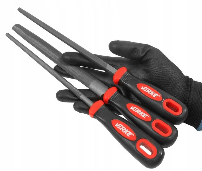 ZESTAW PILNIKÓW PILNIK ŚLUSARSKI ZDZIERAK TARNIK METALU PŁASKI OKRĄGŁY 20cm zdjęcie 2