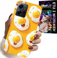 ETUI DO XIAOMI NOTE 12 4G - SŁODKIE UŚMIECHNIĘTE JAJKA CASE + FOLIA