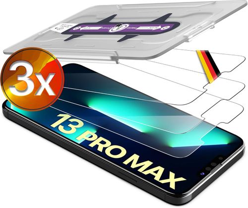 Szkło hartowane 3x iPhone 13 Pro Max 6.7" 9H folia z ramką na Arena.pl