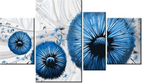 120CM 70 OBRAZ 4 ELEM NIEBIESKI DMUCHAWIEC 2 ŚCIENNY na Arena.pl