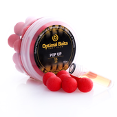 Optimal Baits Kulki proteinowe pływające Pop Up TRUSKAWKA 15mm