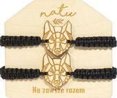 Zestaw bransoletek dla pary, przyjaciół WILKI hand made NATU