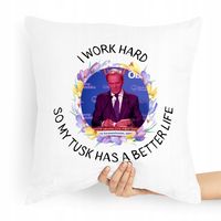 Poduszka Prezent Politycy Donald Tusk Platforma Po Z Nadrukiem Ze Zdjęciem