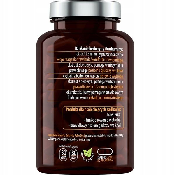 Essensey Berberyna Kurkumina 90 BERBERINE KURKUMA zdjęcie 2