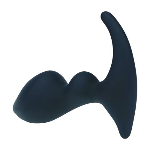 Double Ripple Silicone Prostate Massager - Black na Arena.pl