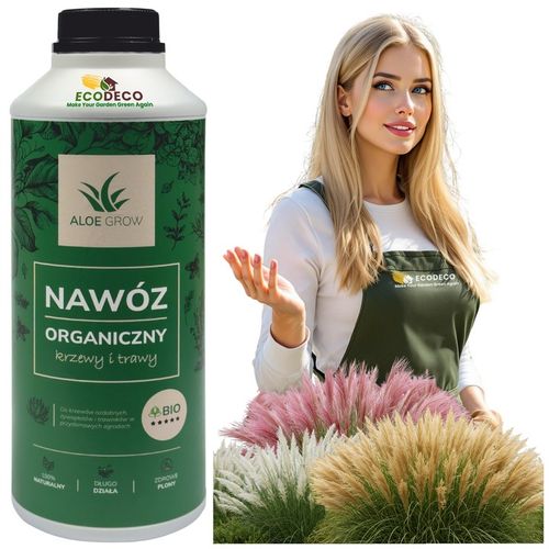 Naturalny nawóz organiczny 1 l użyźnia glebę wiosenny do trawy i krzewów na Arena.pl