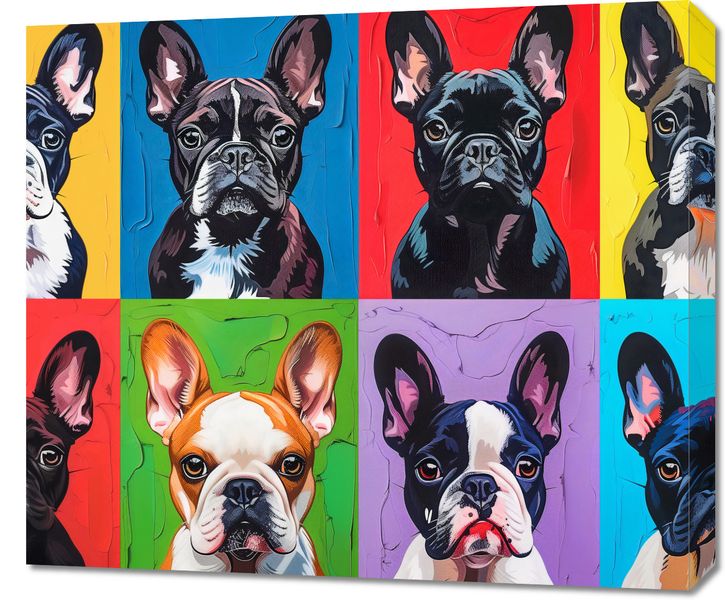 Obraz 70x60cm Buldogi Francuskie zdjęcie 1