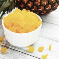 ANANAS KANDYZOWANY KOSTKA 1kg Przekąska słodki dodatek w kostkach Kol-Pol