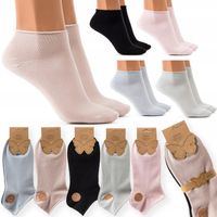 Krótkie Skarpetki BAWEŁNIANE Stopki Damskie eleganckie BEZUCISKOWE skarpety