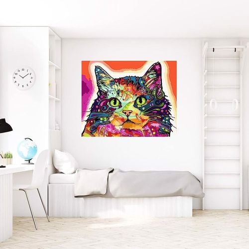 Obraz Malowanie według numerów Kot 40-50cm na Arena.pl