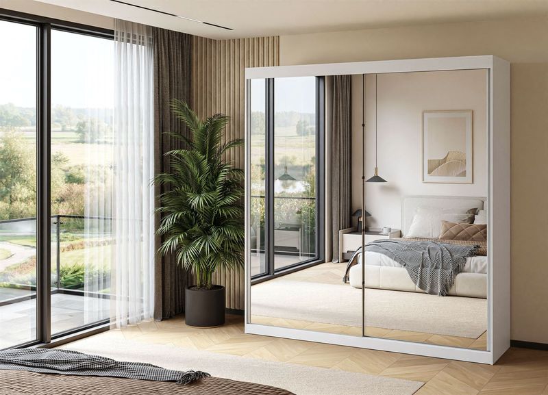 SZAFA BASTER lustro plus połysk 200 cm zdjęcie 9