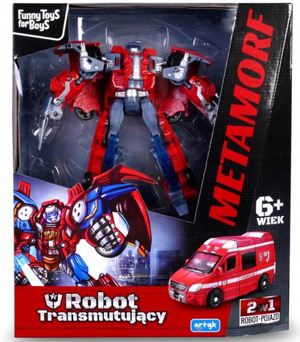 TRANSFORMER Robot AMBULANS Auto 2w1 Samochód ARTYK na Arena.pl