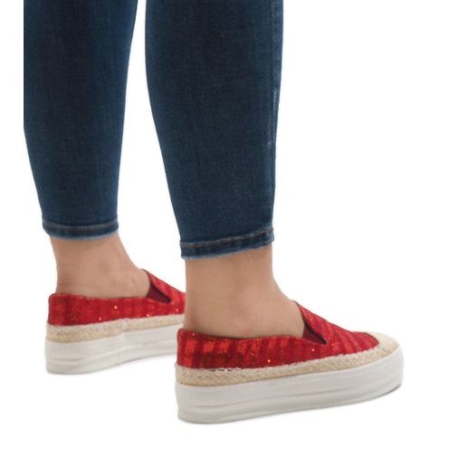 Czerwone trampki espadryle na platformie r.38 na Arena.pl