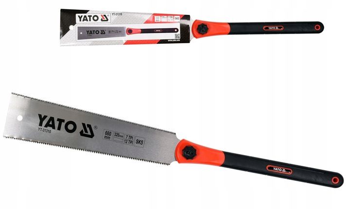 YATO PIŁA RĘCZNA DO DREWNA DWUSTRONNA JAPOŃSKA 320 MM YT-31310 STALOWA zdjęcie 9